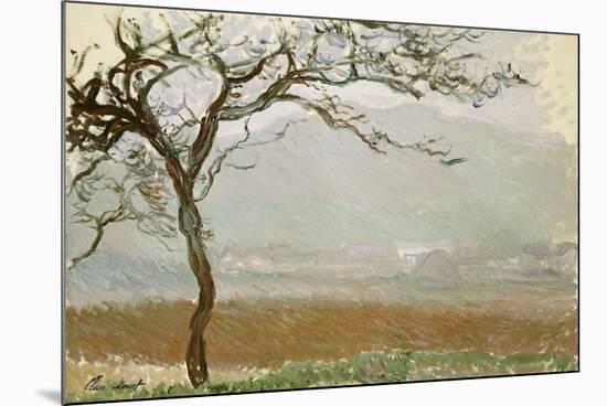 Giverny Countryside-Claude Monet-Mounted Premium Giclee Print