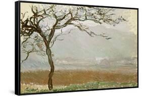 Giverny Countryside-Claude Monet-Framed Stretched Canvas