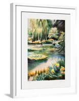 Giverny, les nymphéas sur la rivière II-Rolf Rafflewski-Framed Limited Edition