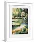 Giverny, les nymphéas sur la rivière II-Rolf Rafflewski-Framed Limited Edition