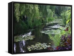 Giverny Pond-Sarah Butcher-Framed Stretched Canvas