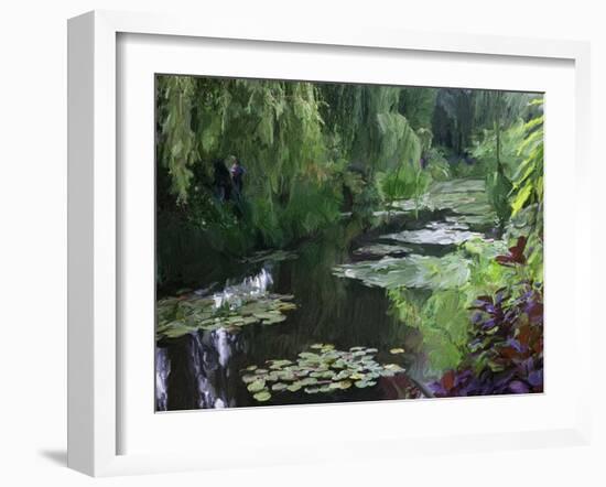 Giverny Pond-Sarah Butcher-Framed Art Print