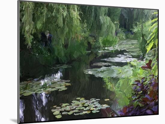 Giverny Pond-Sarah Butcher-Mounted Art Print