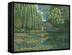 Giverny Reflections-Richard Harpum-Framed Stretched Canvas