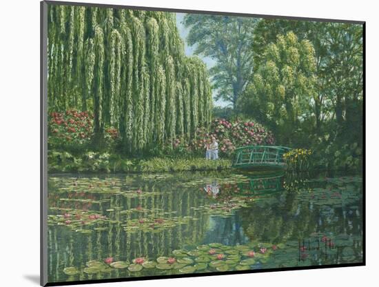 Giverny Reflections-Richard Harpum-Mounted Art Print