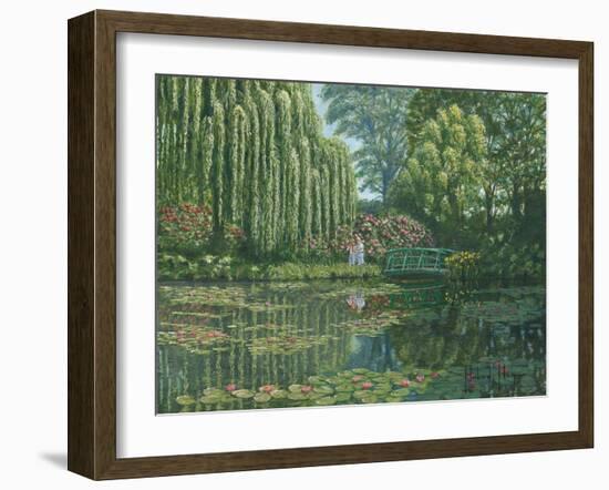 Giverny Reflections-Richard Harpum-Framed Art Print