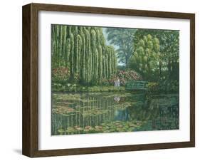 Giverny Reflections-Richard Harpum-Framed Art Print