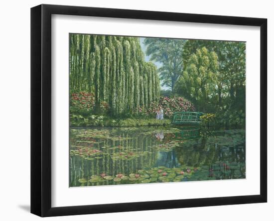 Giverny Reflections-Richard Harpum-Framed Art Print