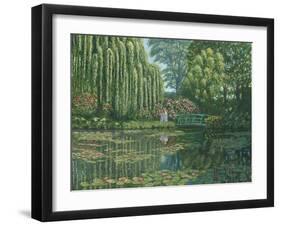 Giverny Reflections-Richard Harpum-Framed Art Print