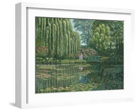 Giverny Reflections-Richard Harpum-Framed Art Print