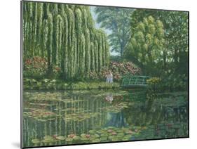 Giverny Reflections-Richard Harpum-Mounted Art Print