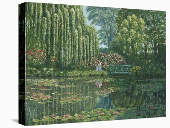 Giverny Reflections-Richard Harpum-Stretched Canvas