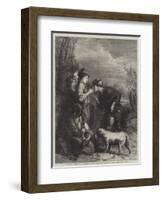 Giving a Bite-William Mulready-Framed Giclee Print