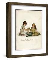 Giving Dolly a Bath-Ida Waugh-Framed Art Print