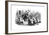 Giving Out Corn to the People, During a Season of Scarcity, 1847-Evans-Framed Giclee Print