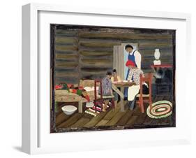 Giving Thanks, C.1942 (Oil on Panel)-Horace Pippin-Framed Giclee Print