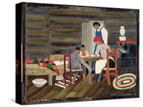 Giving Thanks, C.1942 (Oil on Panel)-Horace Pippin-Stretched Canvas