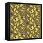Giving Thanks Fruit Pattern-Yachal Design-Framed Stretched Canvas