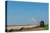 Giving the Tulips Water by a Tractor in the Fields-Ivonnewierink-Stretched Canvas