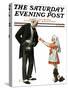 "Giving to Red Cross" Saturday Evening Post Cover, September 21,1918-Norman Rockwell-Stretched Canvas