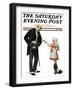 "Giving to Red Cross" Saturday Evening Post Cover, September 21,1918-Norman Rockwell-Framed Giclee Print