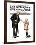 "Giving to Red Cross" Saturday Evening Post Cover, September 21,1918-Norman Rockwell-Framed Giclee Print