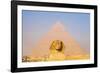 Giza, Cairo, Egypt. The Great Sphinx and the Pyramid of Khafre.-Emily Wilson-Framed Photographic Print