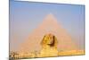 Giza, Cairo, Egypt. The Great Sphinx and the Pyramid of Khafre.-Emily Wilson-Mounted Photographic Print