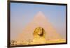 Giza, Cairo, Egypt. The Great Sphinx and the Pyramid of Khafre.-Emily Wilson-Framed Photographic Print