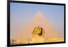 Giza, Cairo, Egypt. The Great Sphinx and the Pyramid of Khafre.-Emily Wilson-Framed Photographic Print