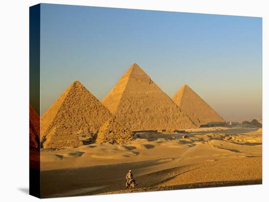 Giza Pyramid, Giza Plateau, Old Kingdom, Egypt-Kenneth Garrett-Stretched Canvas