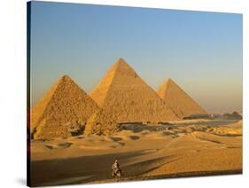 Giza Pyramid, Giza Plateau, Old Kingdom, Egypt-Kenneth Garrett-Stretched Canvas