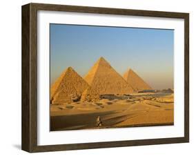 Giza Pyramid, Giza Plateau, Old Kingdom, Egypt-Kenneth Garrett-Framed Premium Photographic Print