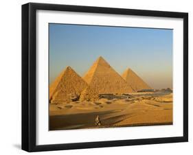 Giza Pyramid, Giza Plateau, Old Kingdom, Egypt-Kenneth Garrett-Framed Premium Photographic Print