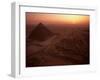 Giza Pyramid, Giza Plateau, Old Kingdom, Egypt-Kenneth Garrett-Framed Premium Photographic Print