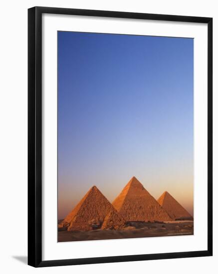 Giza Pyramid, Giza Plateau, Old Kingdom, Egypt-Kenneth Garrett-Framed Photographic Print