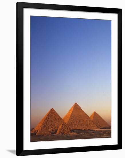 Giza Pyramid, Giza Plateau, Old Kingdom, Egypt-Kenneth Garrett-Framed Photographic Print