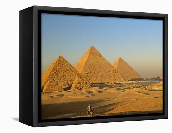 Giza Pyramid, Giza Plateau, Old Kingdom, Egypt-Kenneth Garrett-Framed Stretched Canvas