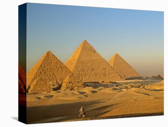 Giza Pyramid, Giza Plateau, Old Kingdom, Egypt-Kenneth Garrett-Stretched Canvas