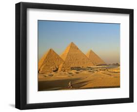 Giza Pyramid, Giza Plateau, Old Kingdom, Egypt-Kenneth Garrett-Framed Photographic Print