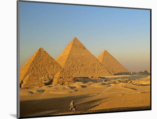 Giza Pyramid, Giza Plateau, Old Kingdom, Egypt-Kenneth Garrett-Mounted Photographic Print