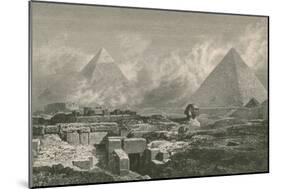 Giza Pyramids and Sphinx, 1878-Science Source-Mounted Premium Giclee Print