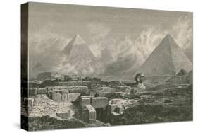 Giza Pyramids and Sphinx, 1878-Science Source-Stretched Canvas