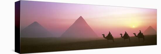 Giza Pyramids Egypt-null-Stretched Canvas