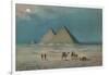 Giza Pyramids-null-Framed Art Print