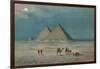 Giza Pyramids-null-Framed Art Print