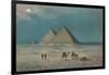 Giza Pyramids-null-Framed Art Print