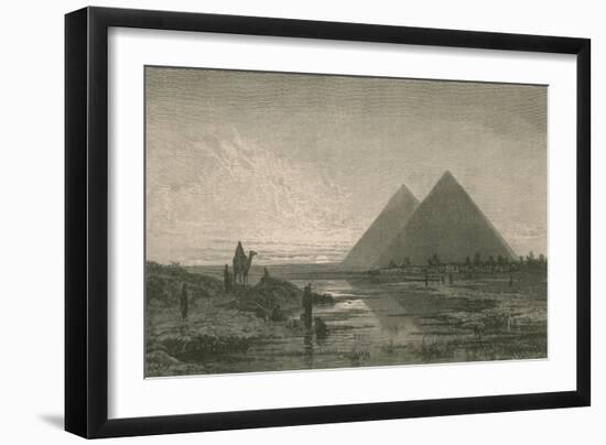 Giza Pyramids-Science Source-Framed Giclee Print