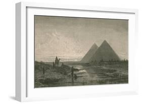 Giza Pyramids-Science Source-Framed Giclee Print