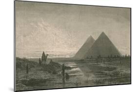 Giza Pyramids-Science Source-Mounted Giclee Print